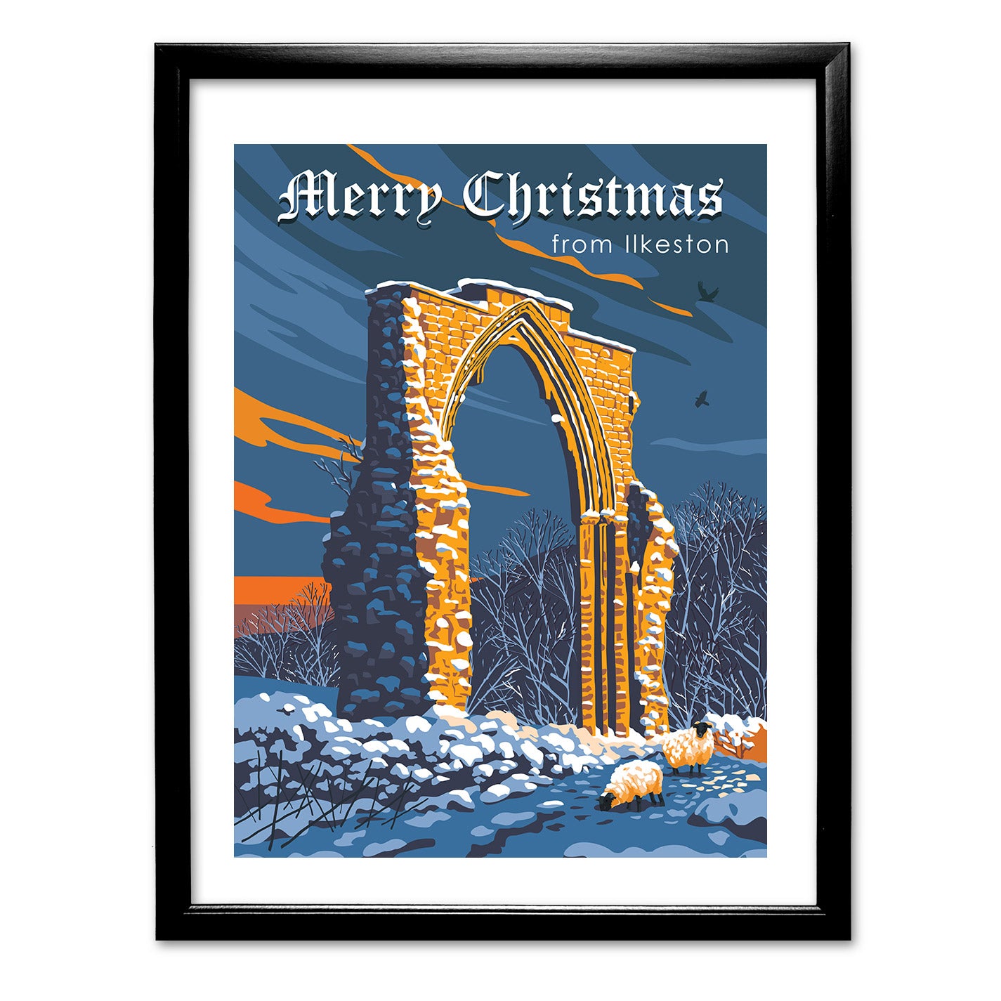 Merry Christmas from Ilkeston Art Print
