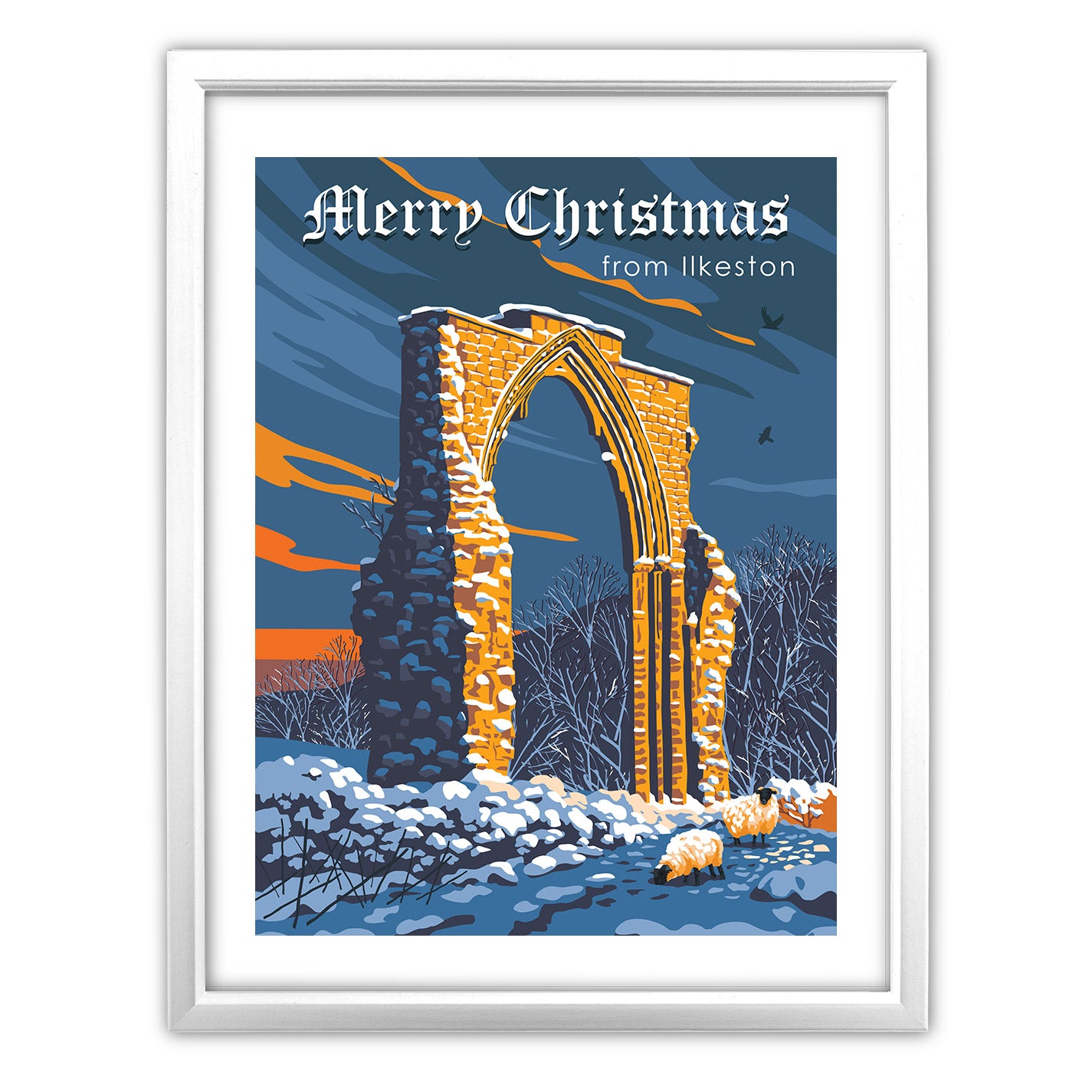 Merry Christmas from Ilkeston Art Print