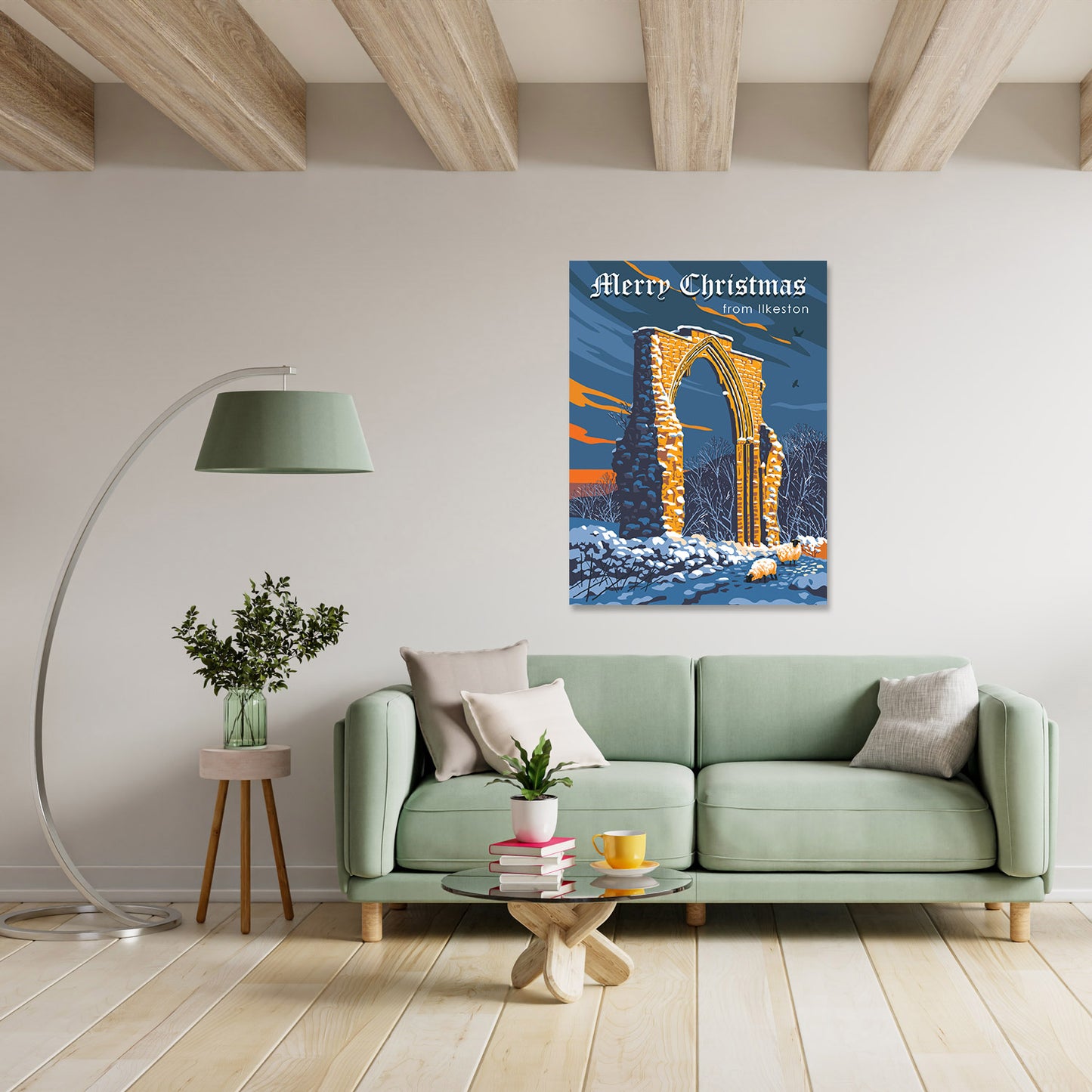 Merry Christmas from Ilkeston Art Print