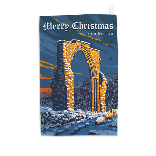 Merry Christmas from Ilkeston Tea Towel