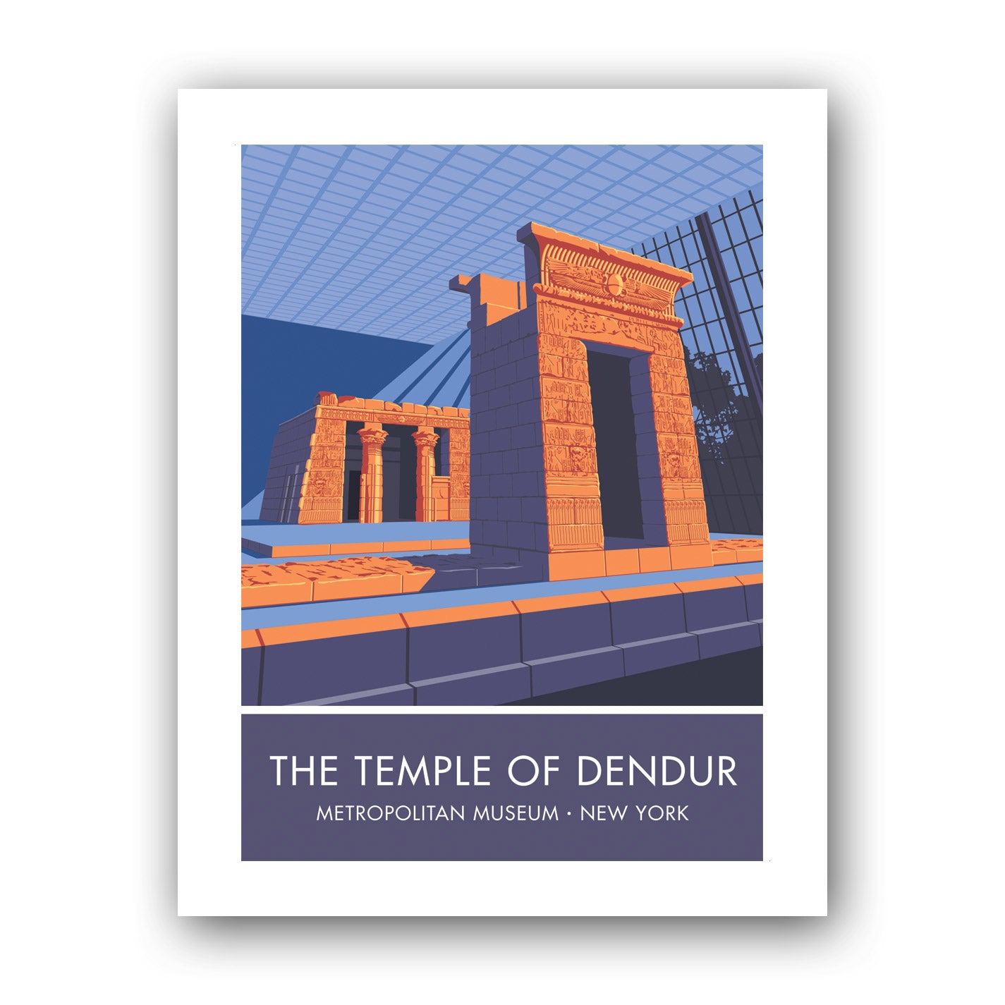 The Temple of Dendur Art Print – Stephen Millership - The Art of Travel