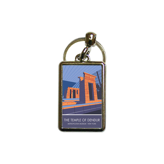 The Temple of Dendur Metal Keyring