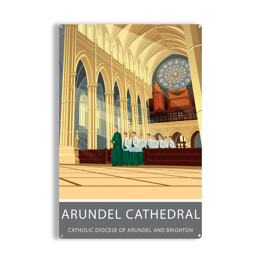 Arundel Cathedral Metal Sign