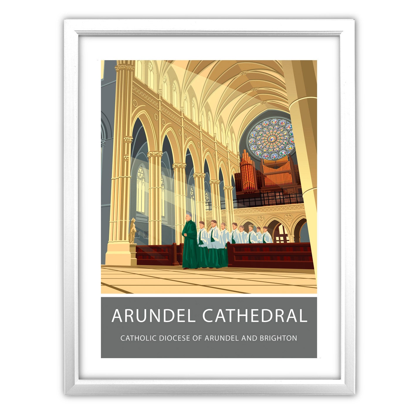 Arundel Cathedral Art Print