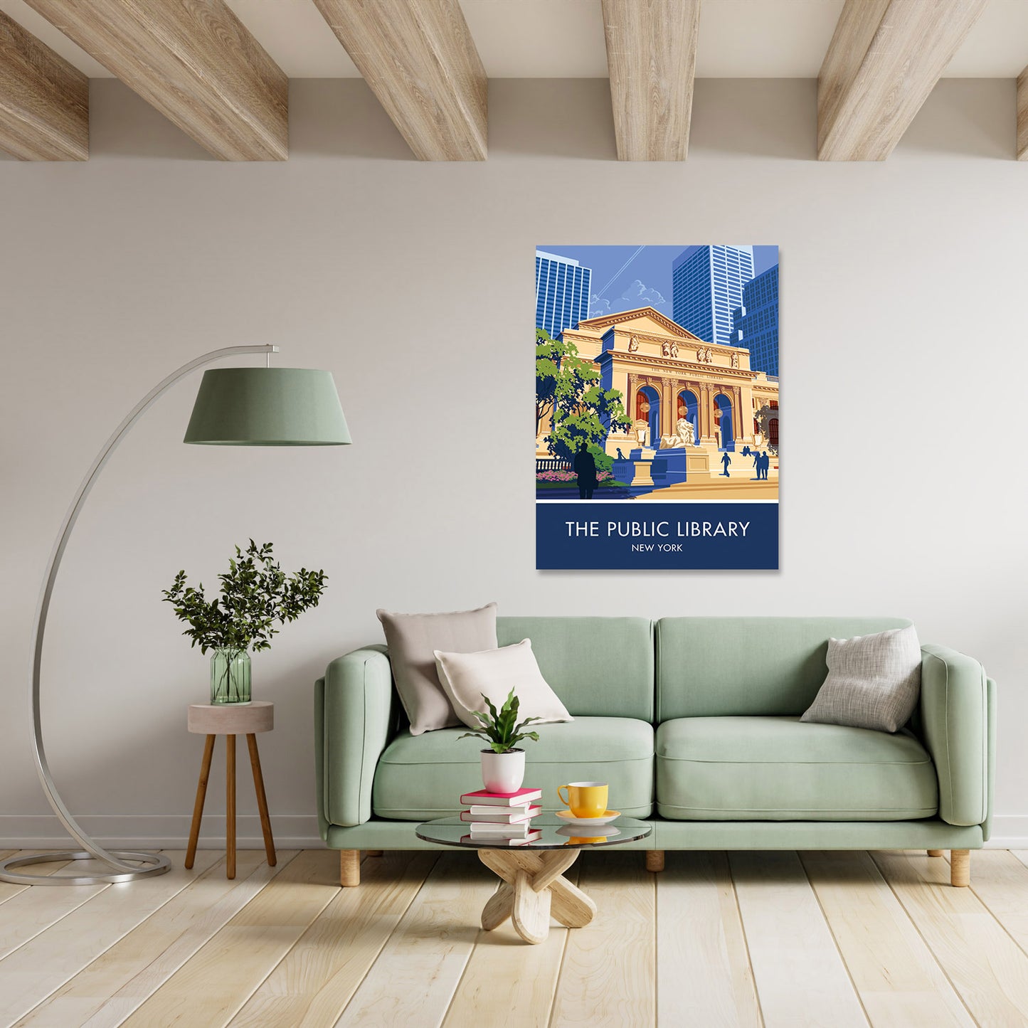 The Public Library Art Print