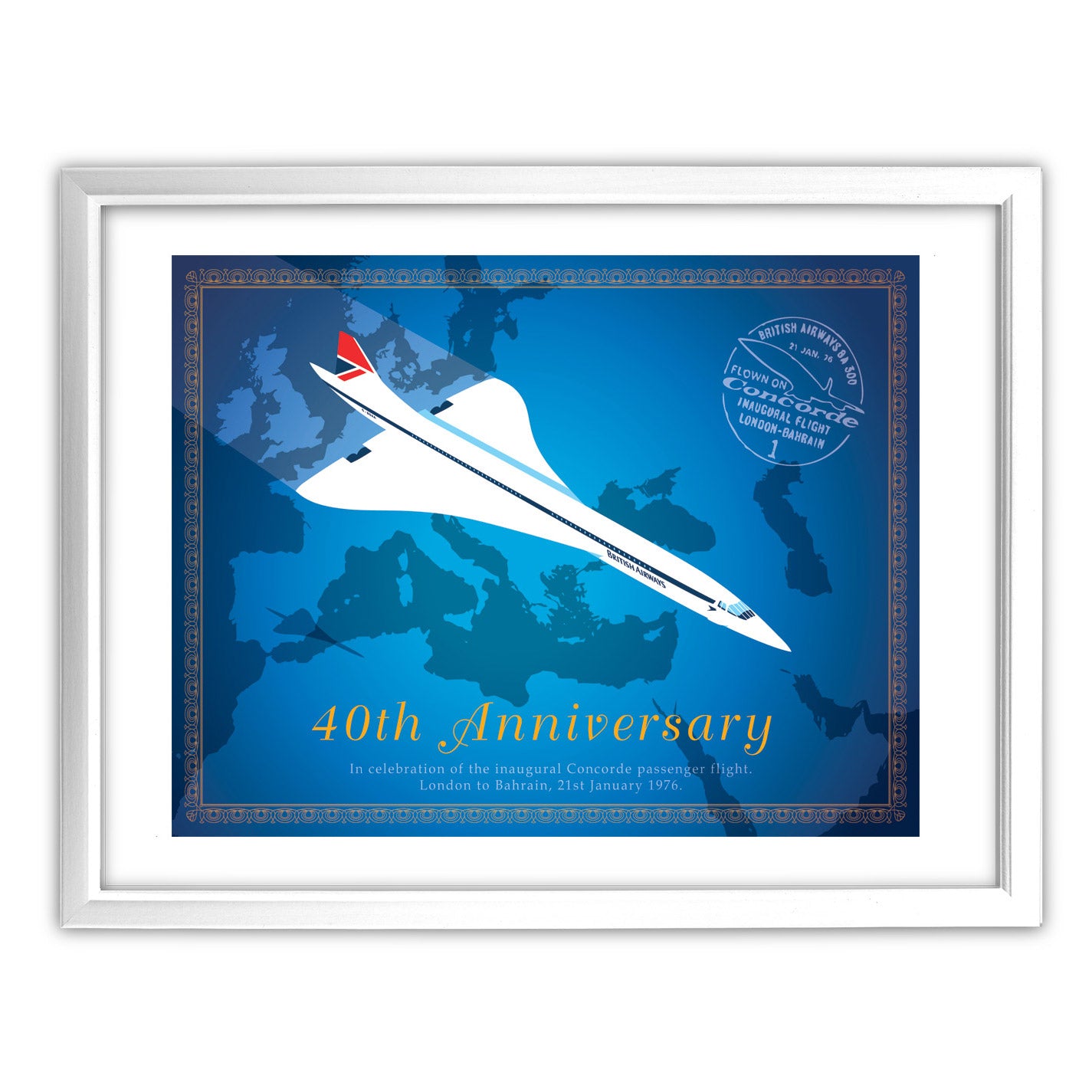 Concorde 40th Anniversary Art Print