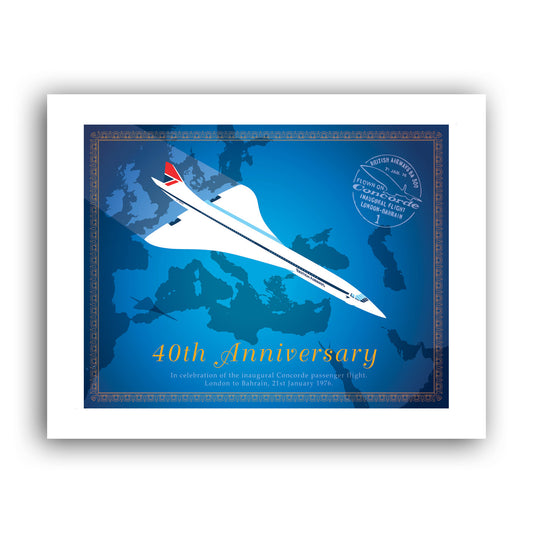 Concorde 40th Anniversary Art Print