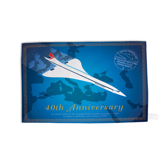 Concorde 40th Anniversary Tea Towel