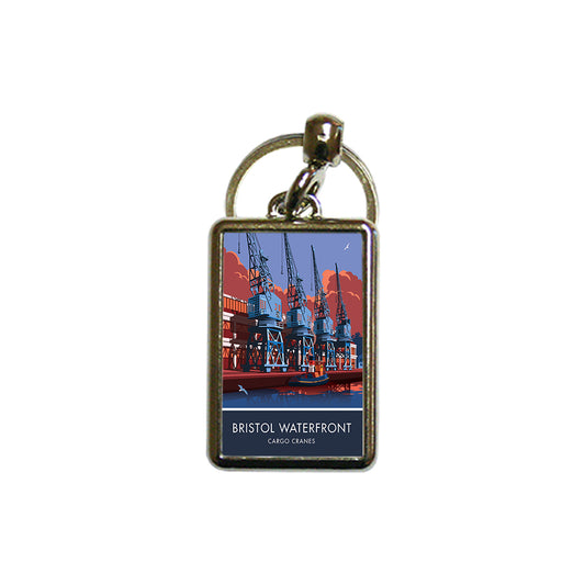 Bristol, Waterfront Cranes Metal Keyring