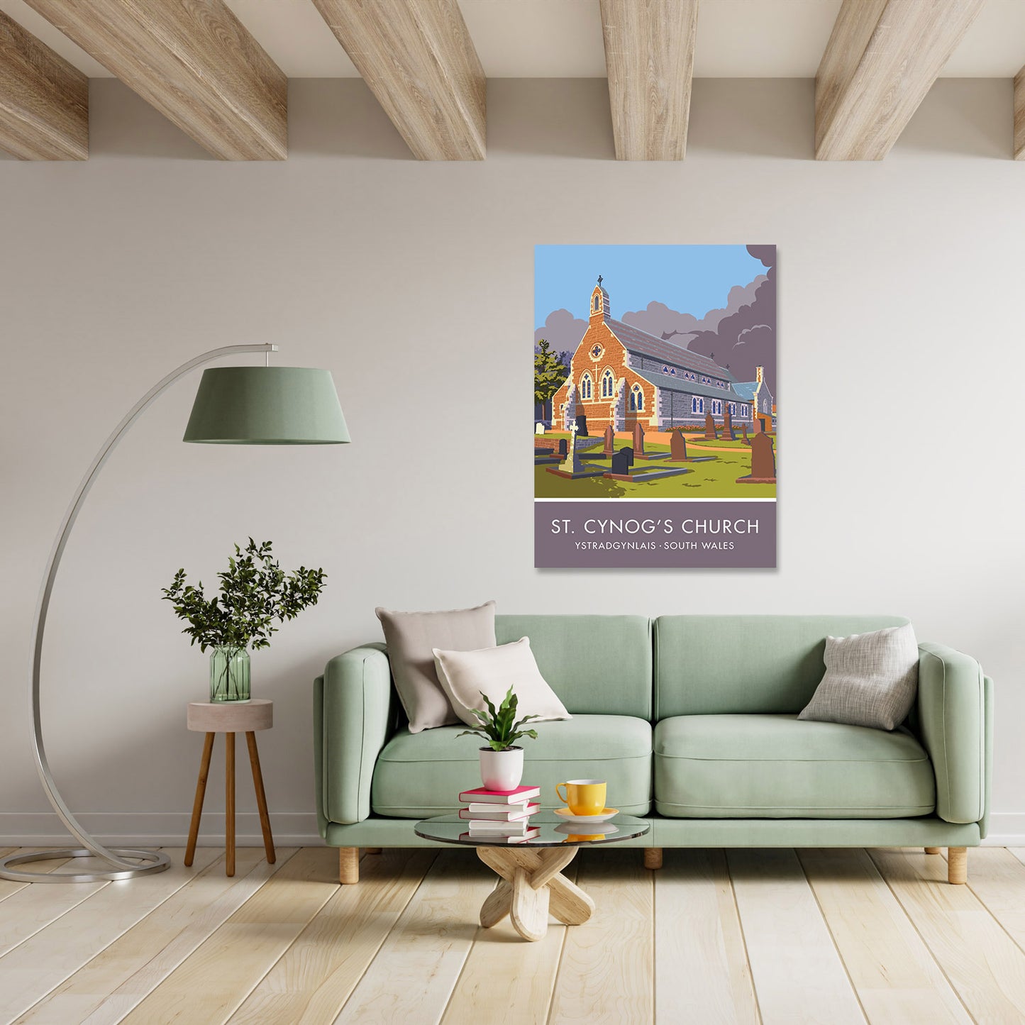 St. Cynog's Church Art Print
