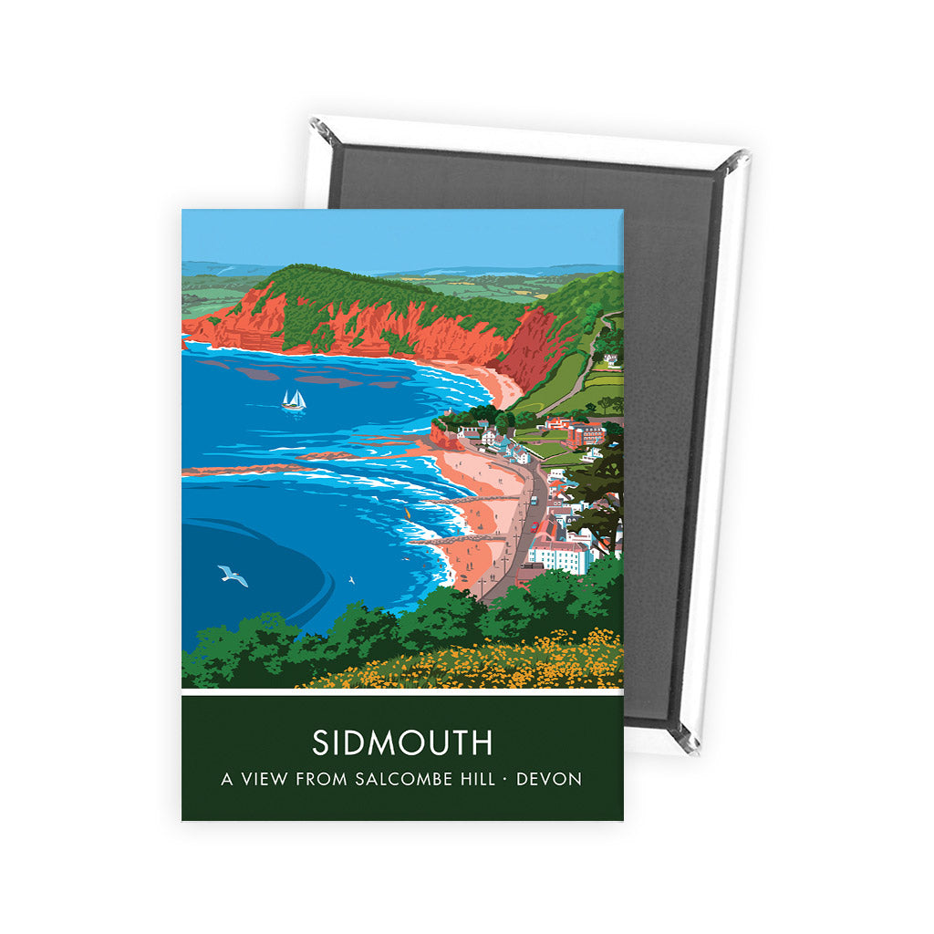 Sidmouth from Salcombe Hill Magnet