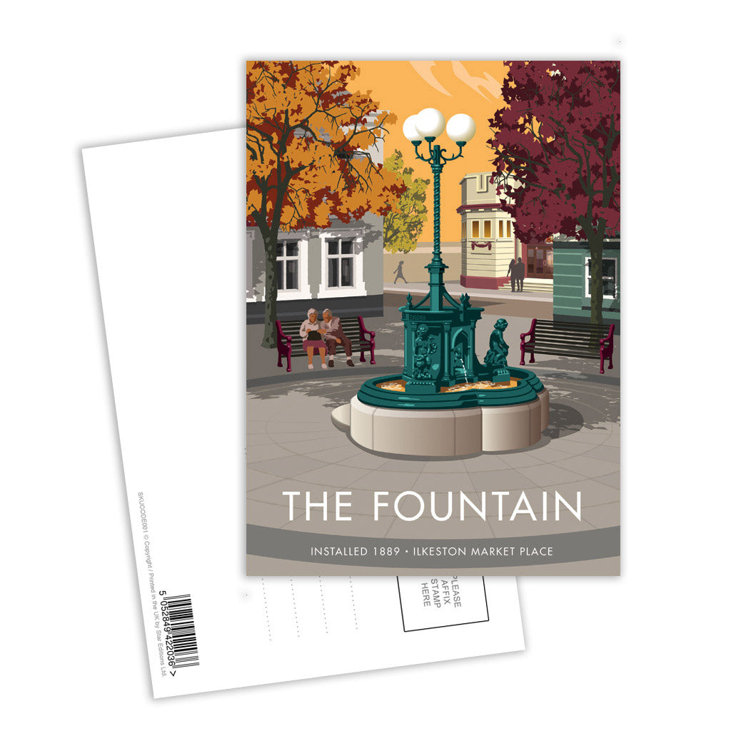 The Fountain, Ilkeston Market Place Postcard Pack of 8