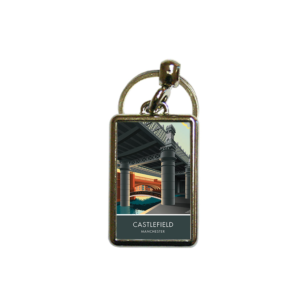Castefiled Metal Keyring