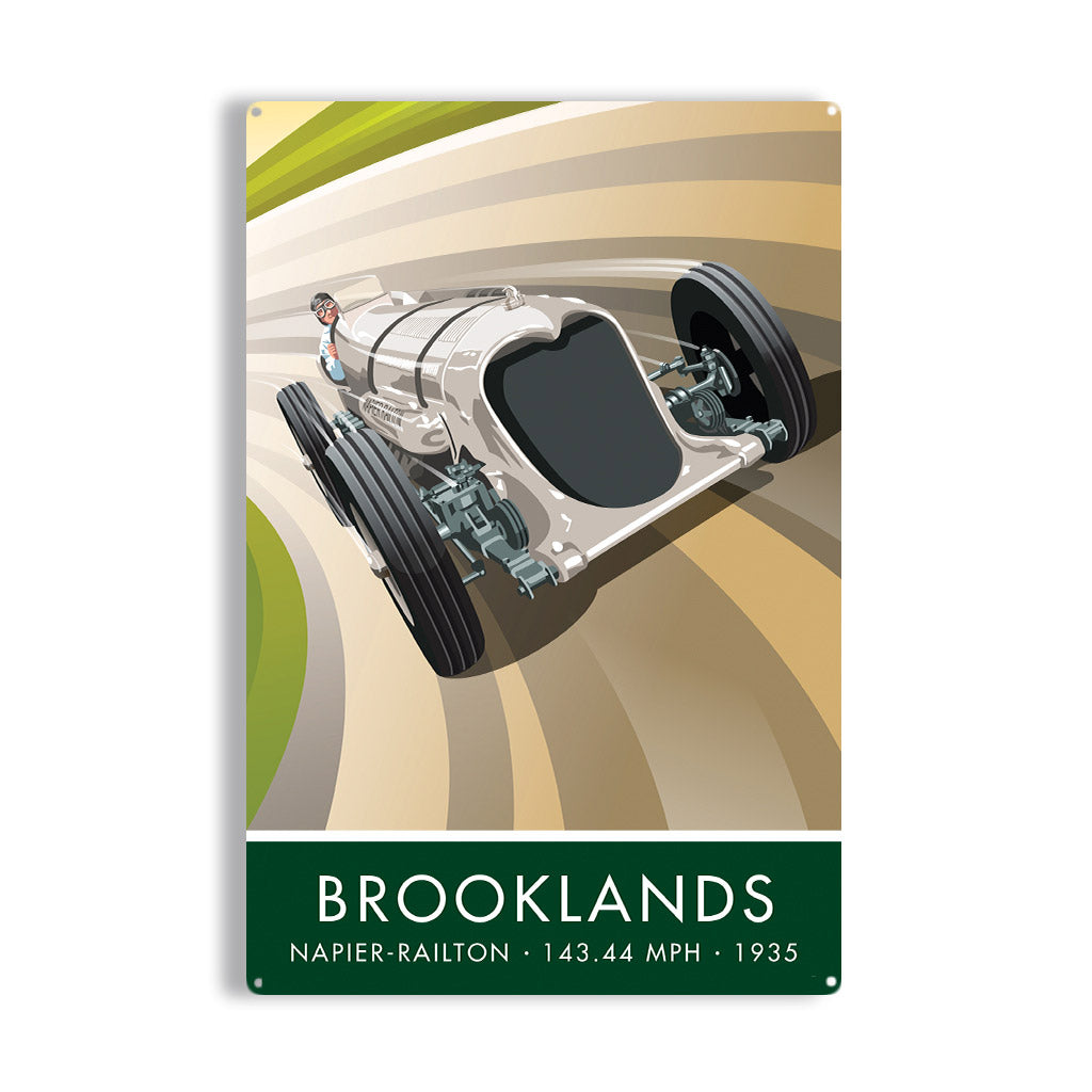 Brooklands Metal Sign