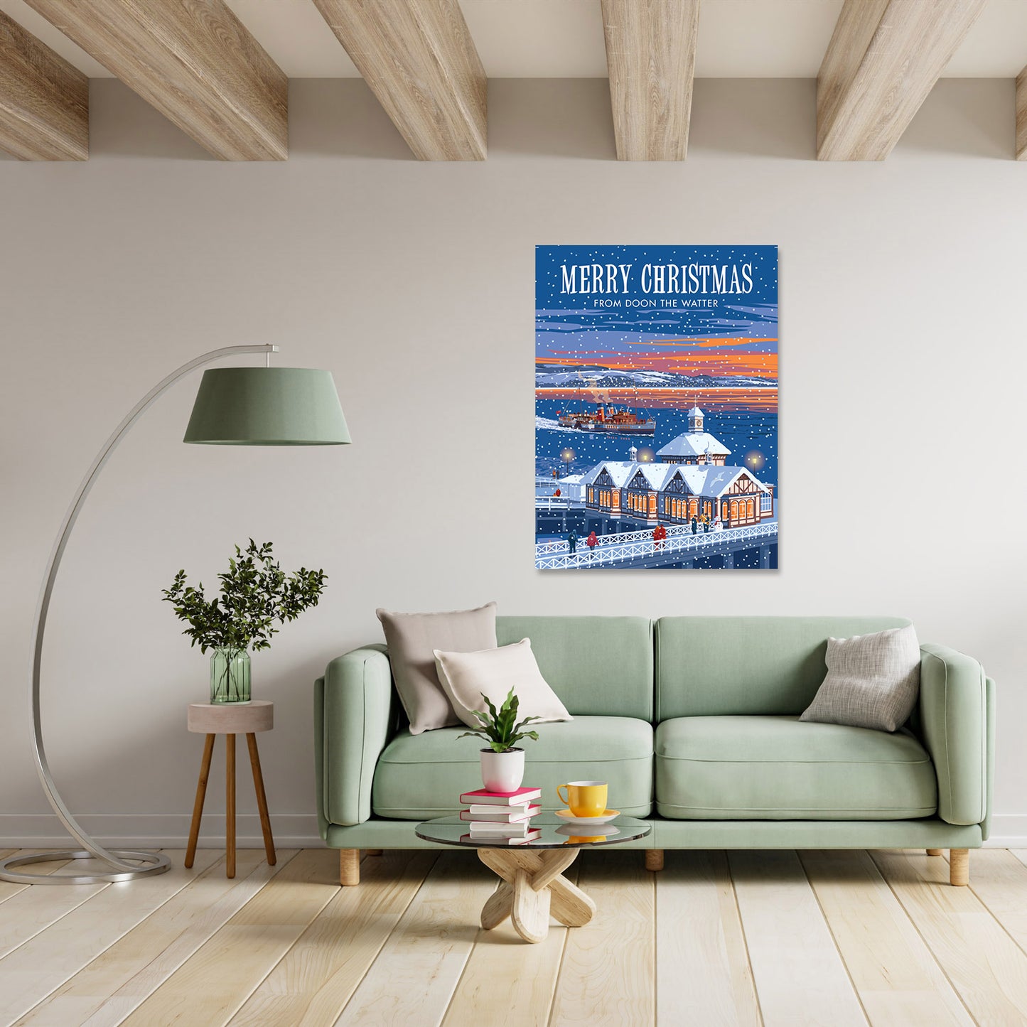 Merry Christmas from Dunoon the Watter Art Print