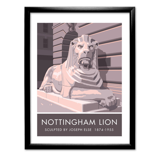 Nottingham Lion Art Print