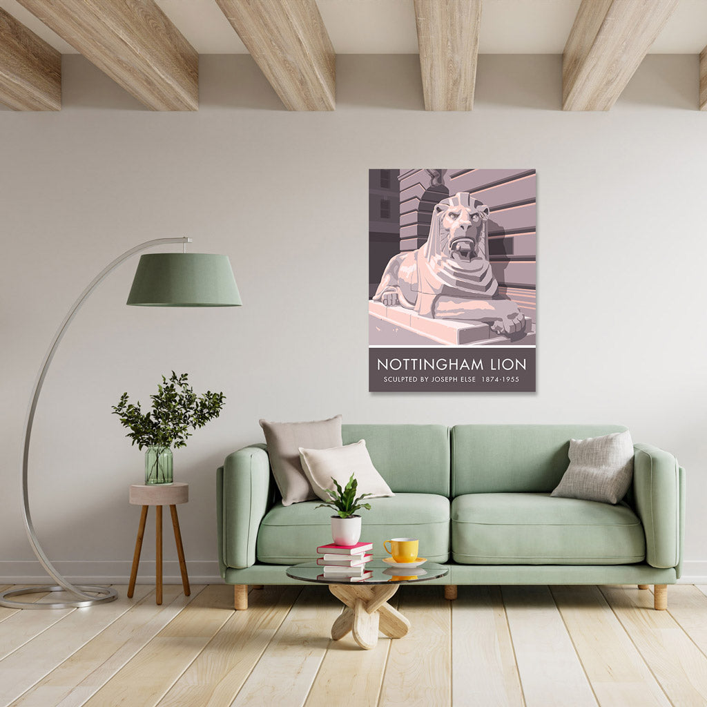 Nottingham Lion Art Print