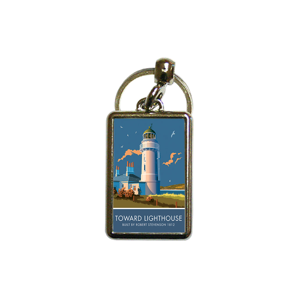 Toward Lighthouse Metal Keyring