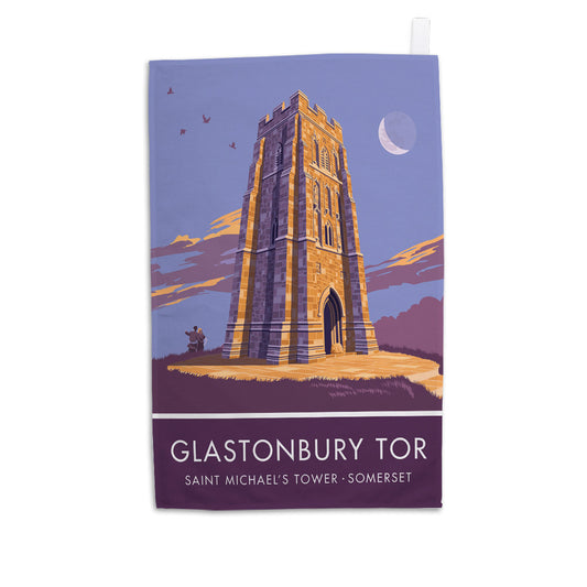 Glastonbury Tor Tea Towel