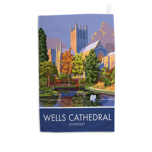 Wells Cathedral, Somerset Tea Towel
