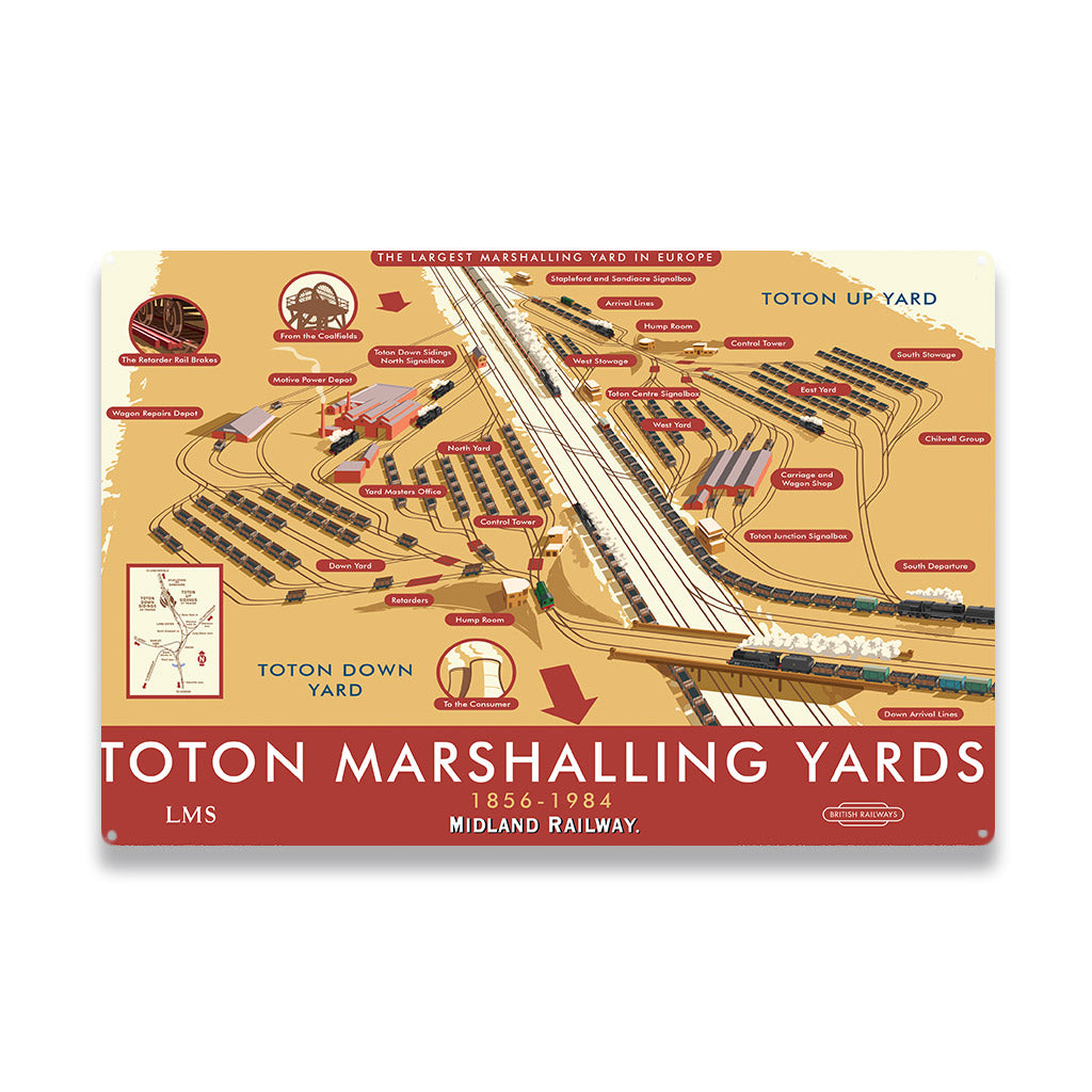 Toton Marshalling Yards Metal Sign