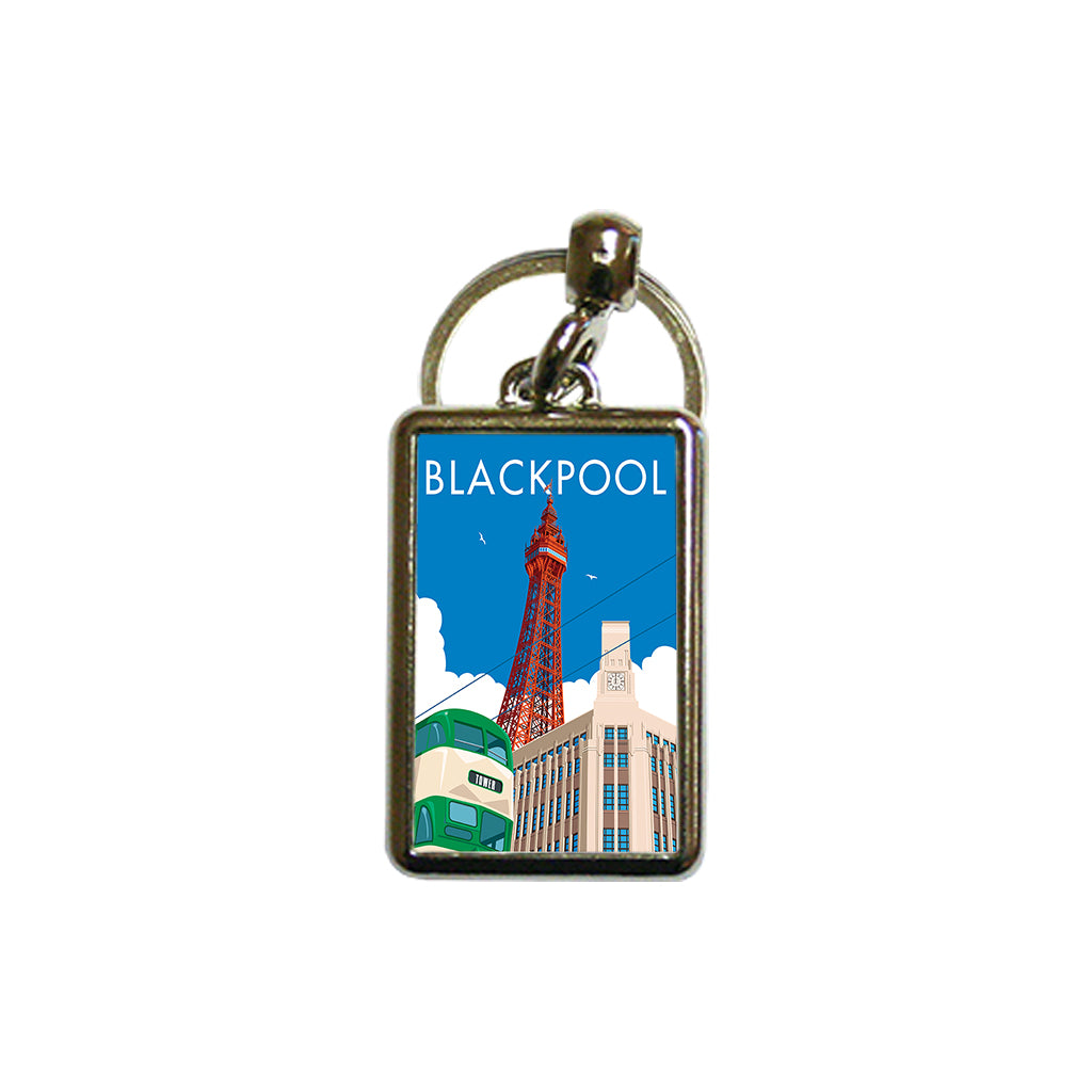 Blackpool Metal Keyring