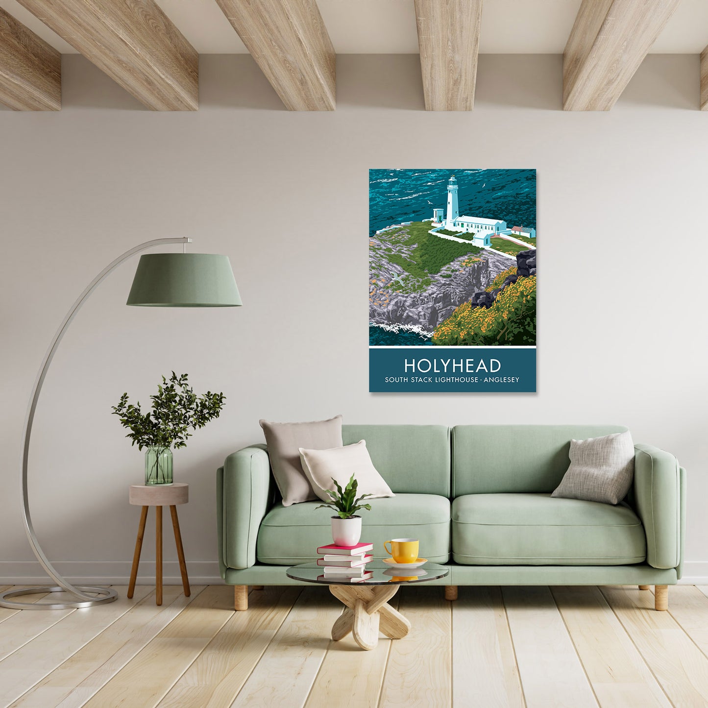 Holyhead, South Stack Lighthouse Art Print