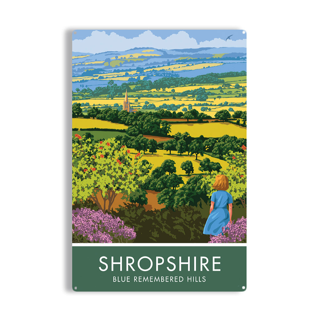 Shropshire Hills Metal Sign