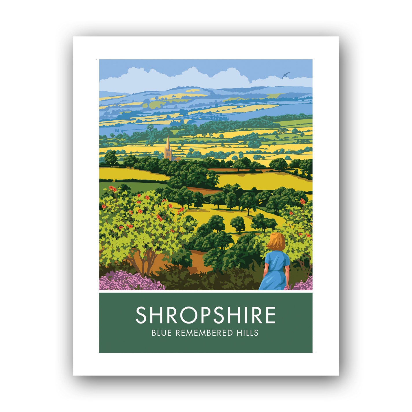 Shropshire Hills Art Print