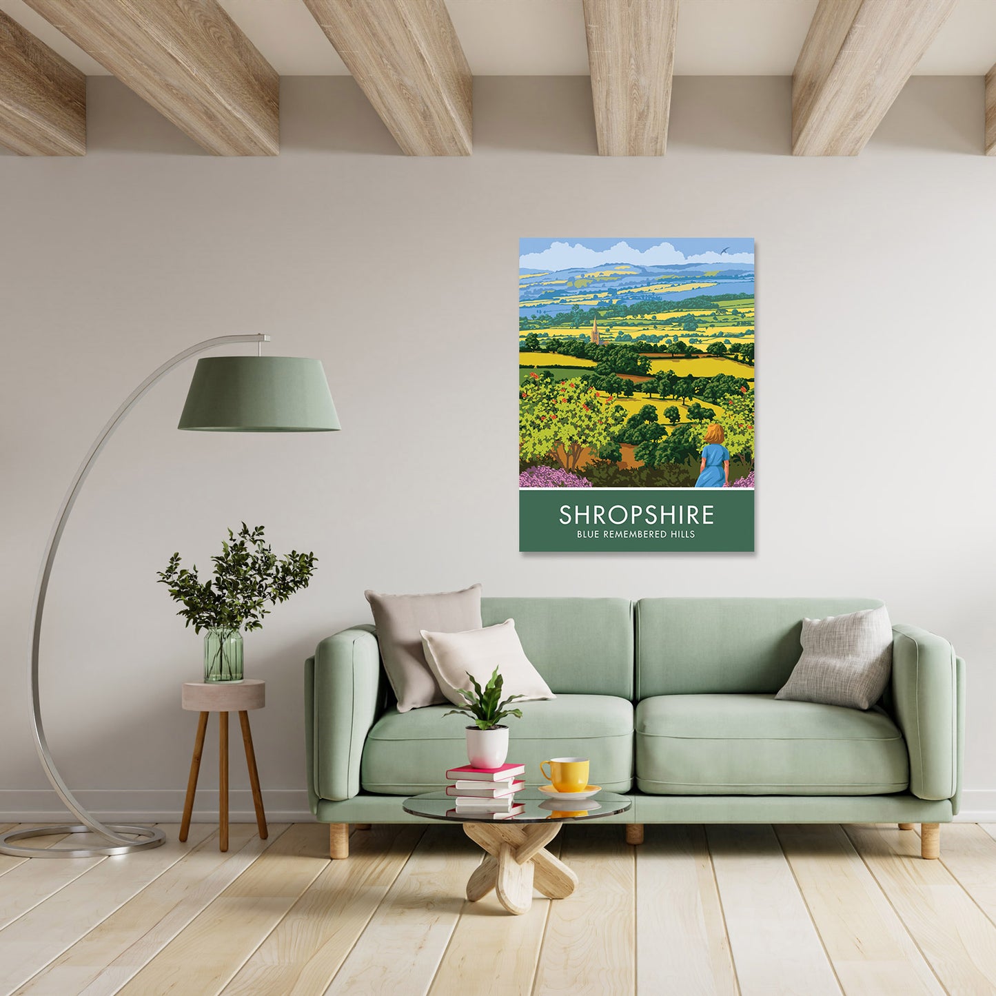 Shropshire Hills Art Print