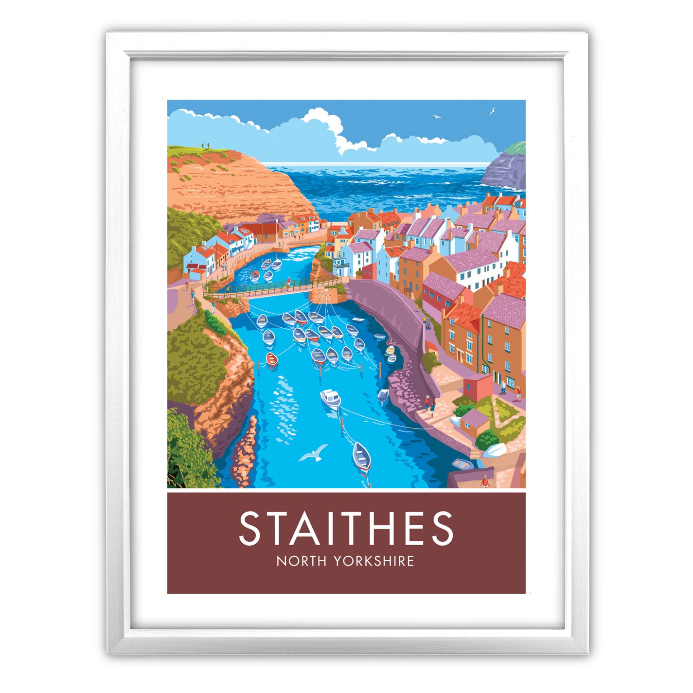 Staithes Art Print