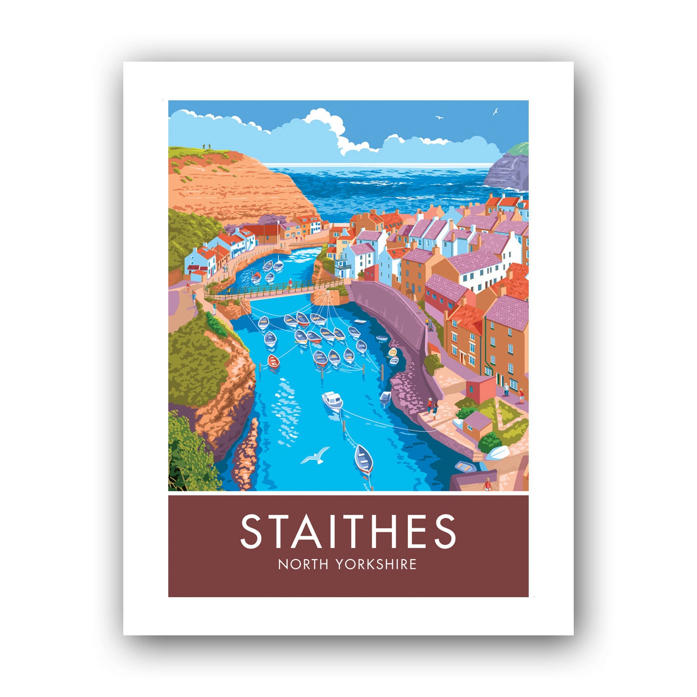 Staithes Art Print