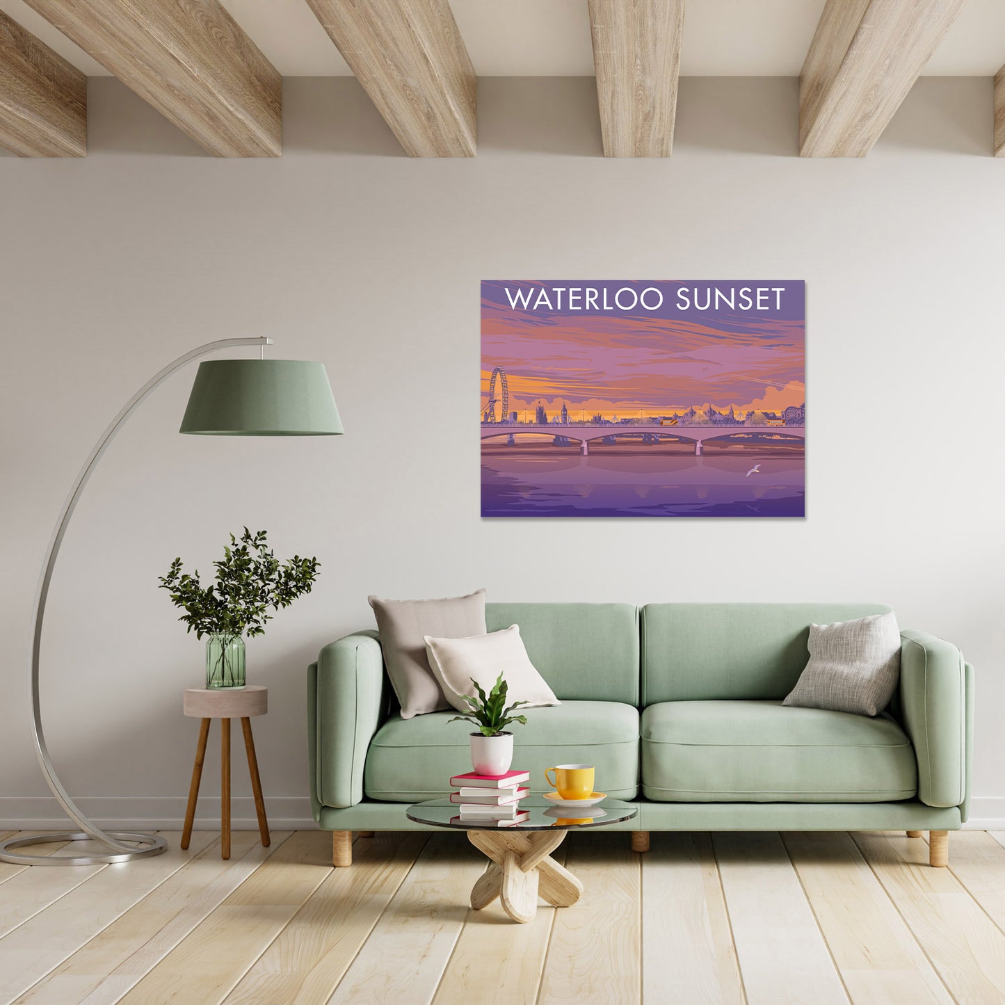 London, Waterloo Sunset Art Print