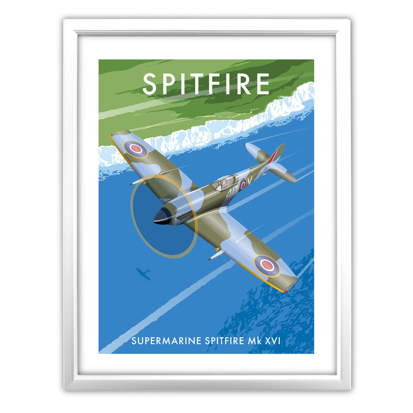Spitfire, Supermarine Spitfire Mk Xvi Art Print