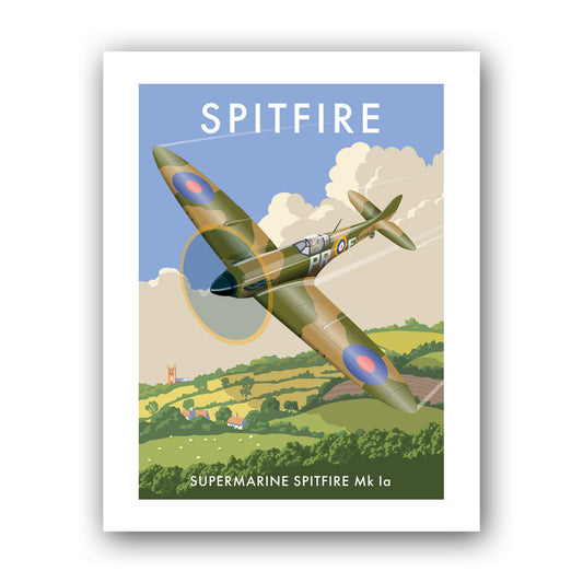 Spitfire, Supermarine Spitfire Mk Ia Art Print