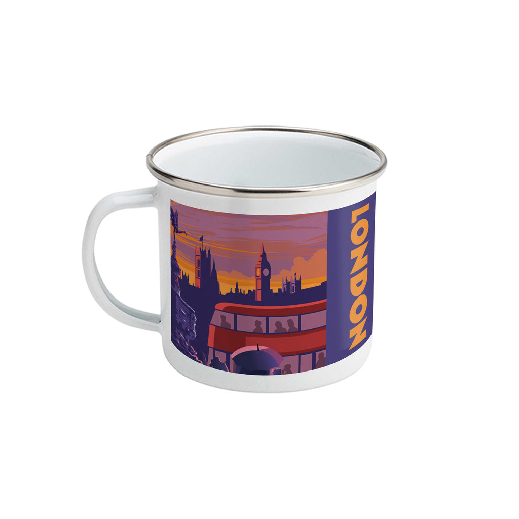 London Enamel Mug