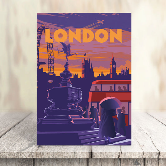 London Greeting Card 7x5