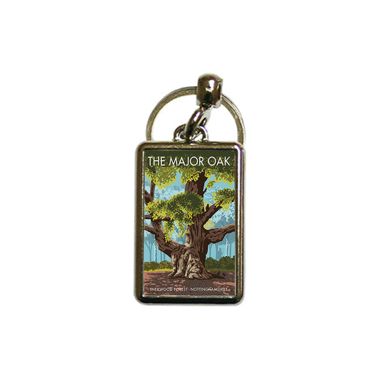 The Major Oak Metal Keyring