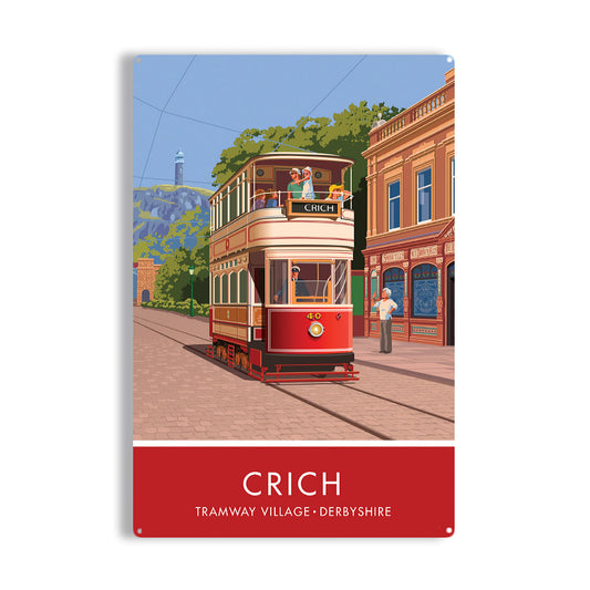 Crich, Tramway Village Metal Sign