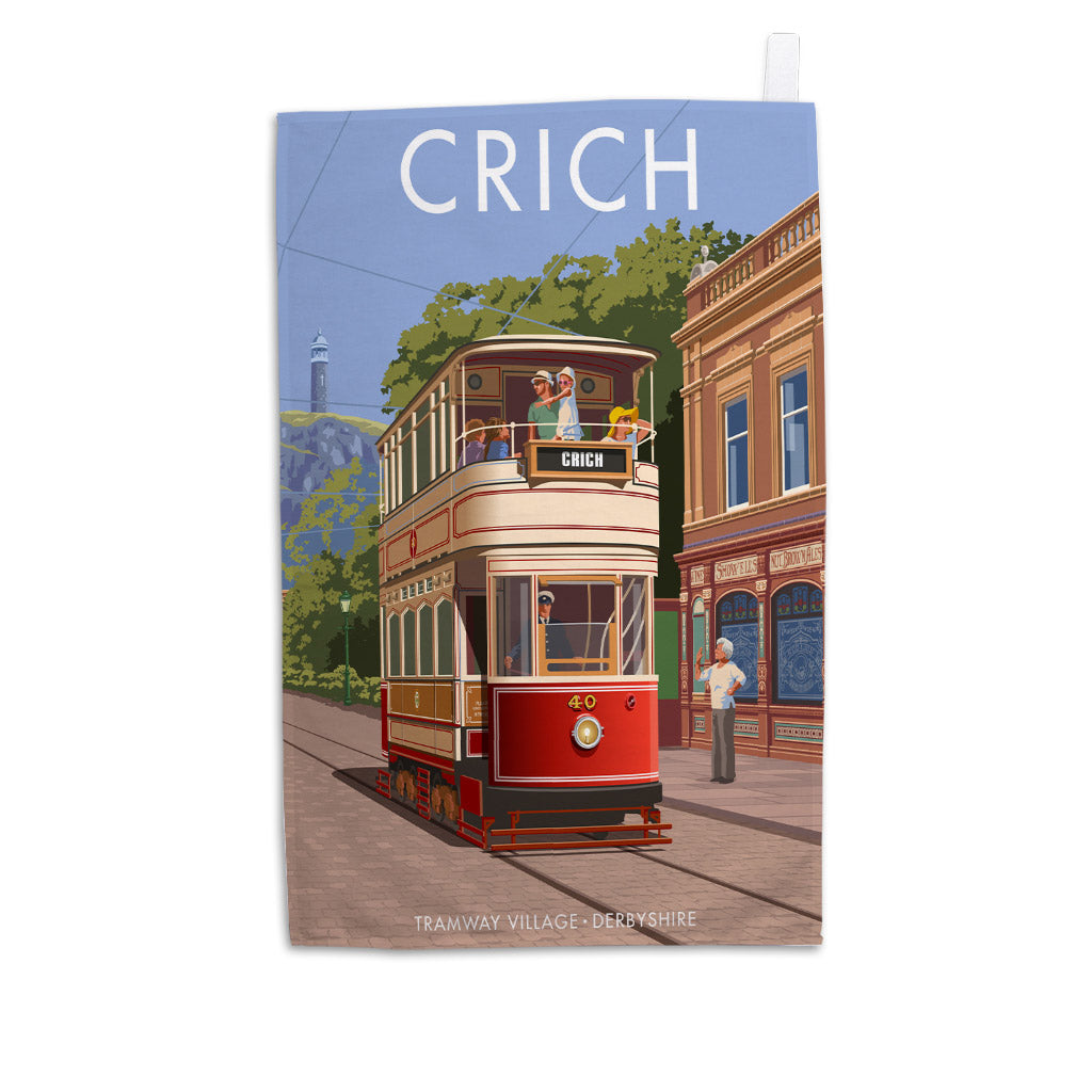 Crich, Tramway Village Tea Towel