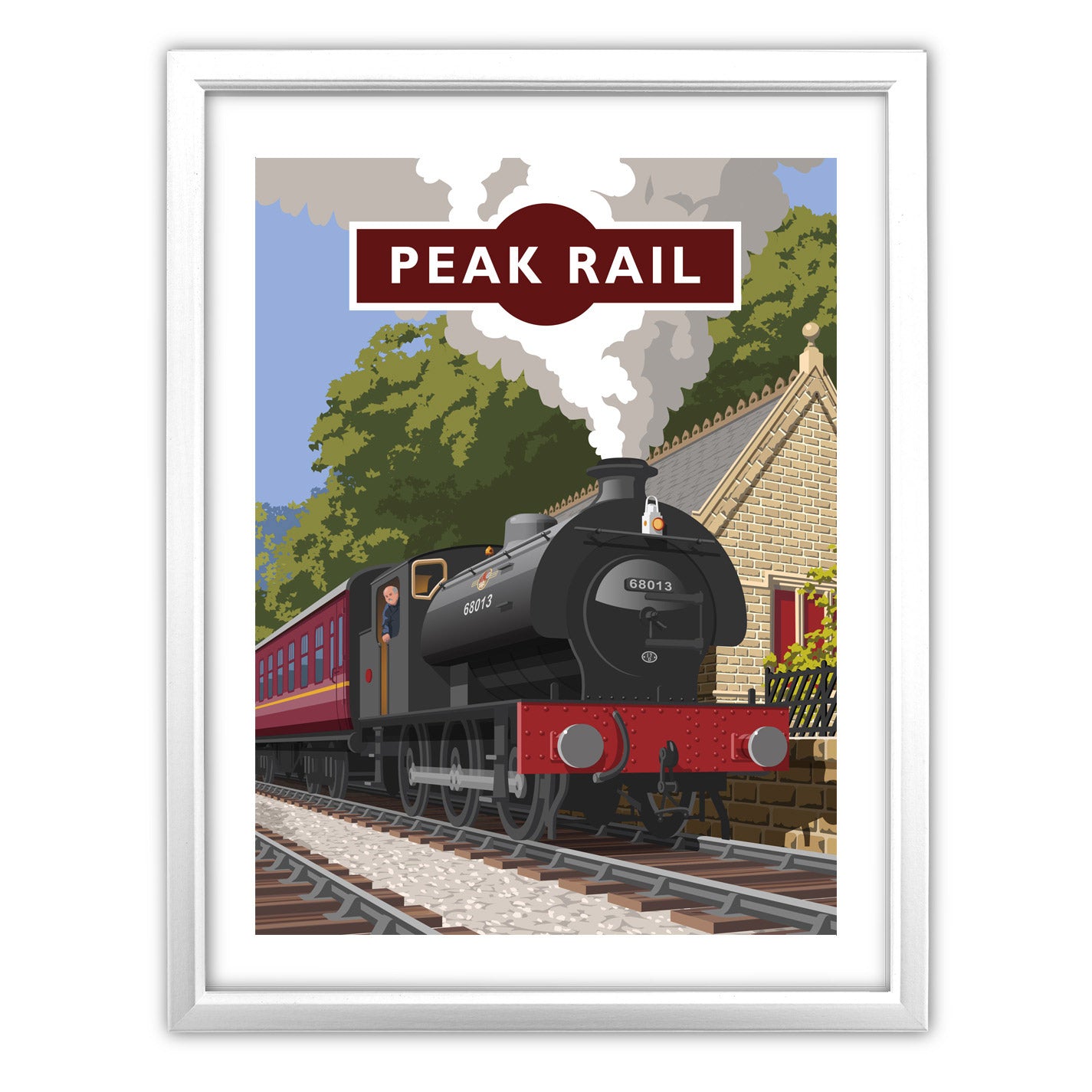 Peak Rail Art Print