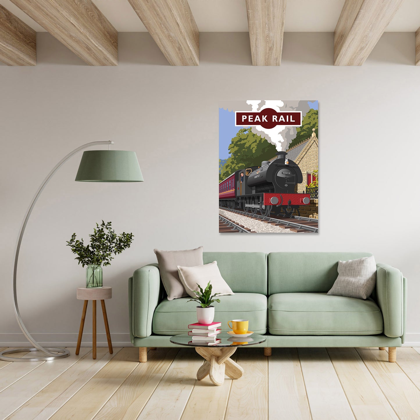 Peak Rail Art Print