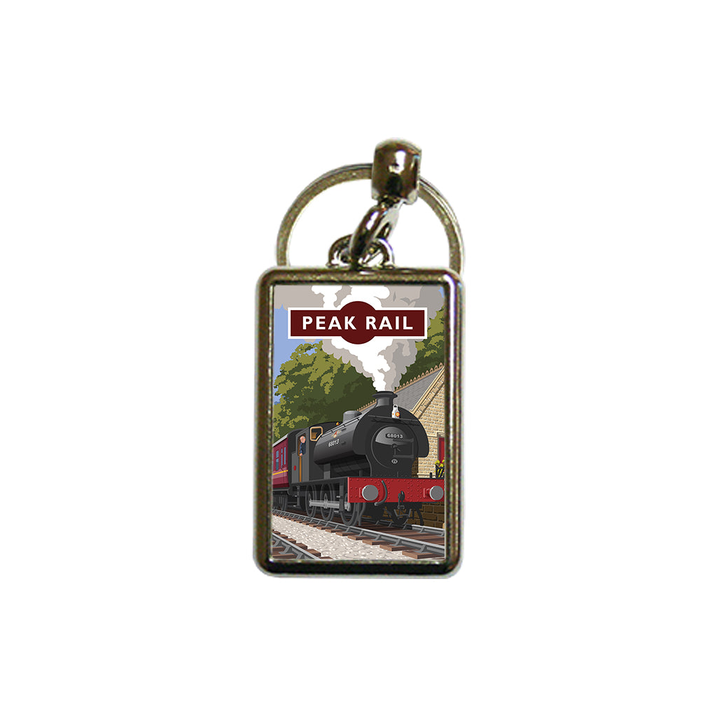 Peak Rail Metal Keyring