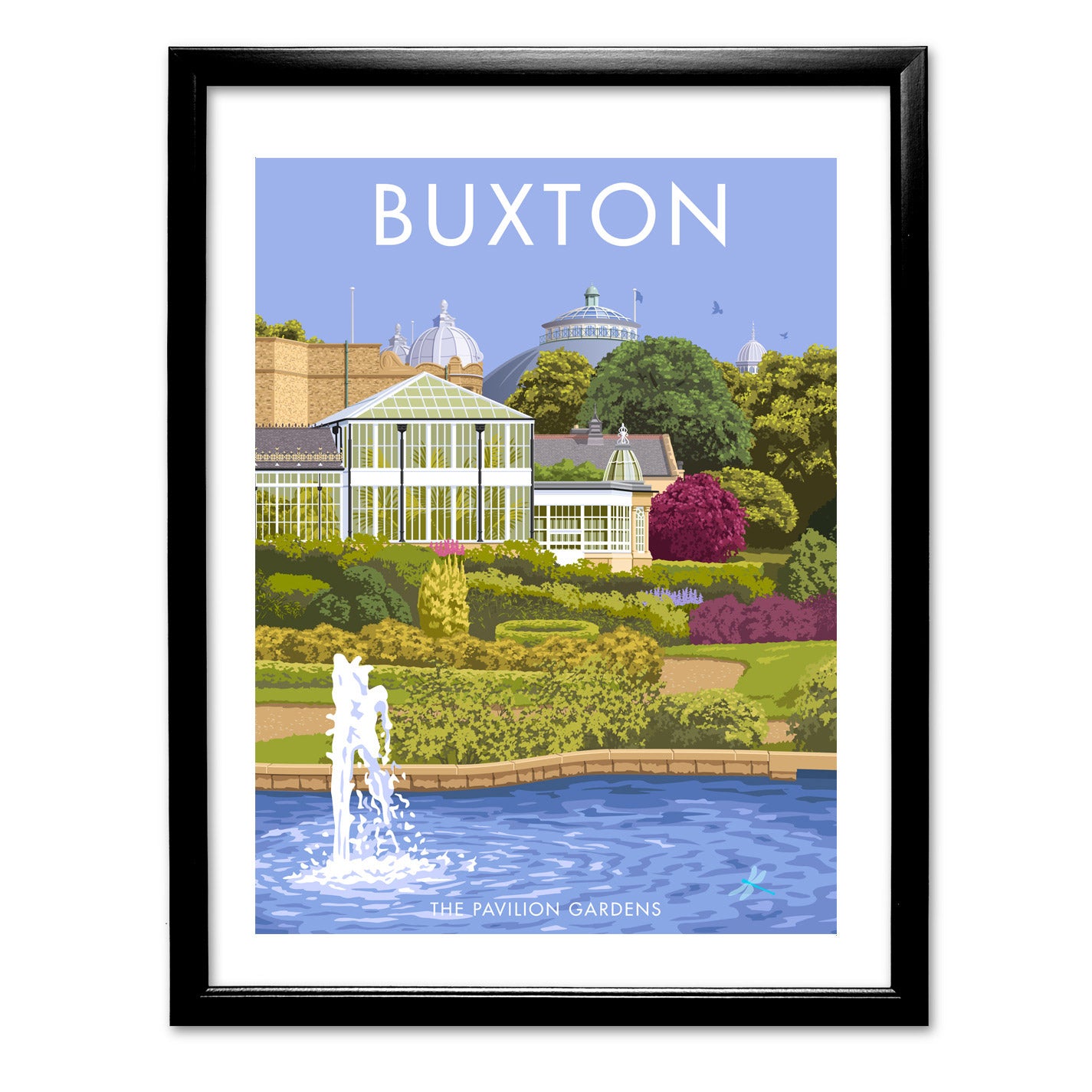 Buxton, The Pavilion Gardens Art Print