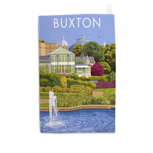 Buxton, The Pavilion Gardens Tea Towel