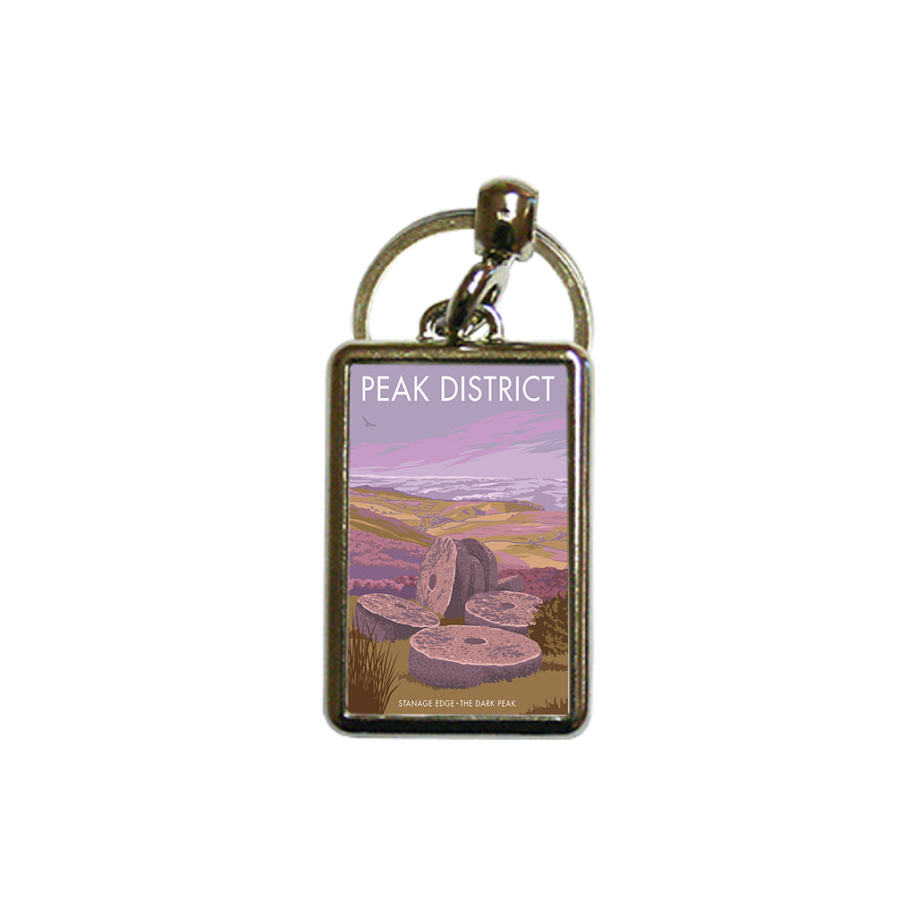 Peak District Metal Keyring