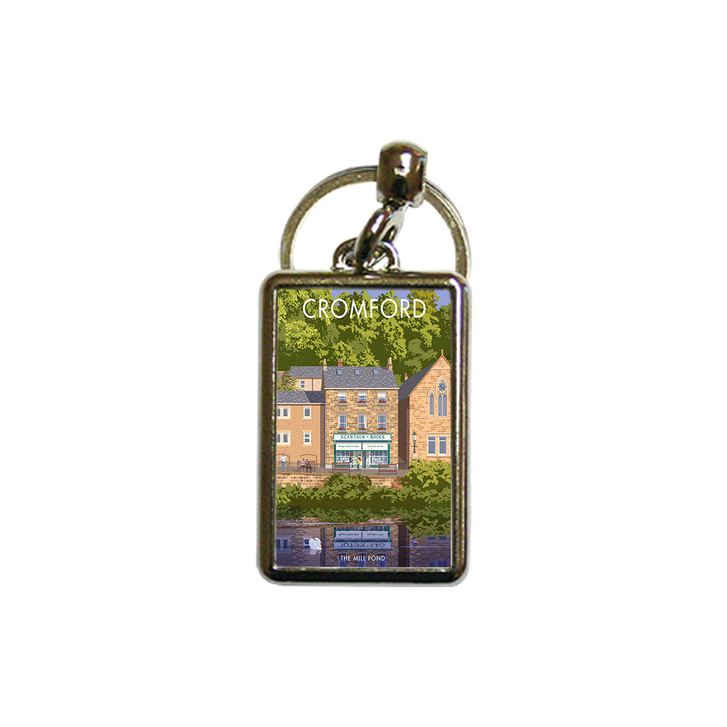 Cromford, The Mill Pond Metal Keyring