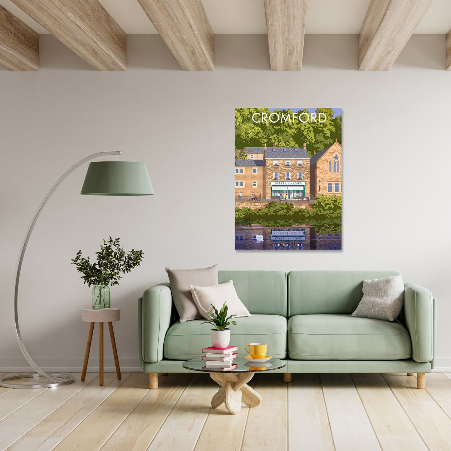 Cromford, The Mill Pond Art Print