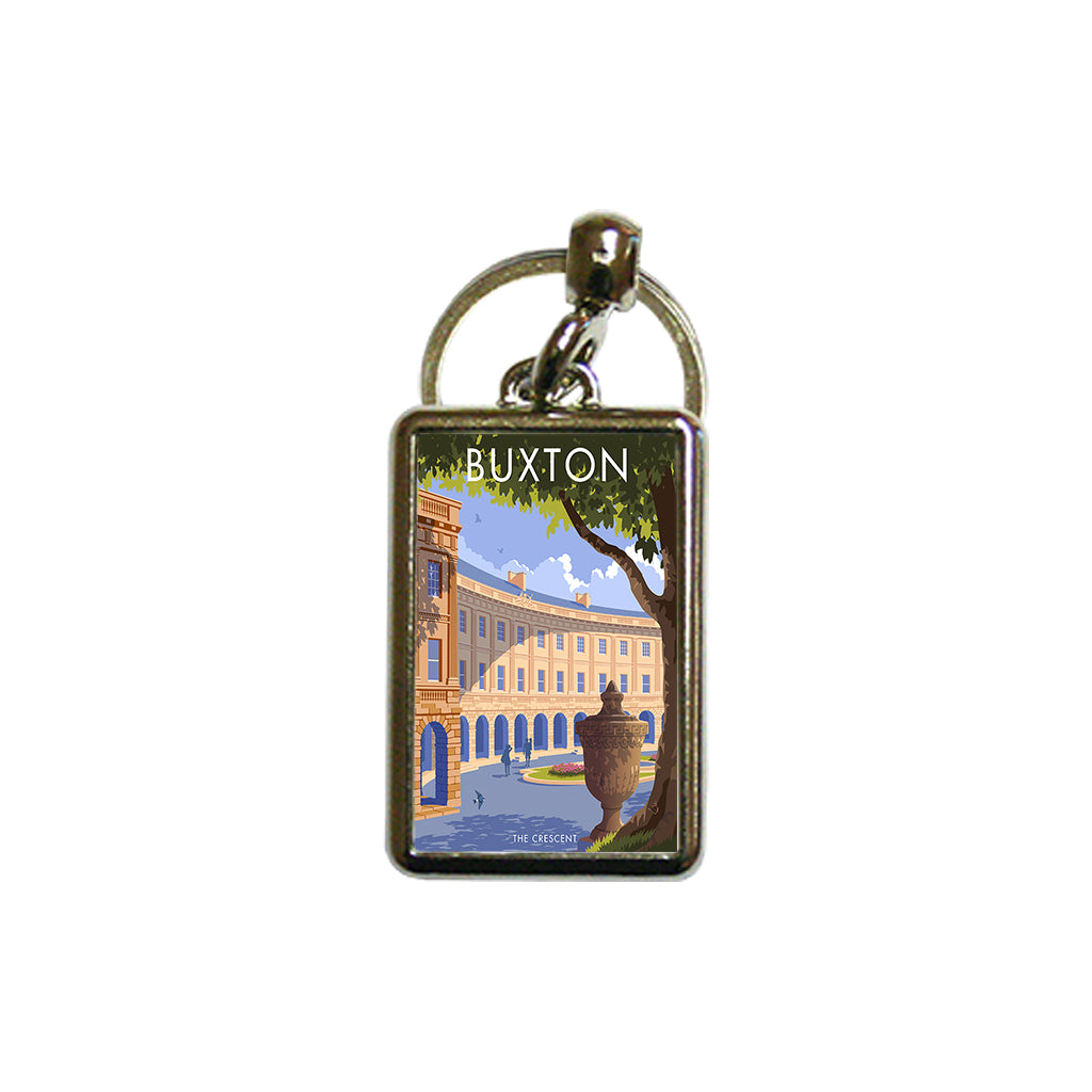 Buxton, The Crescent Metal Keyring