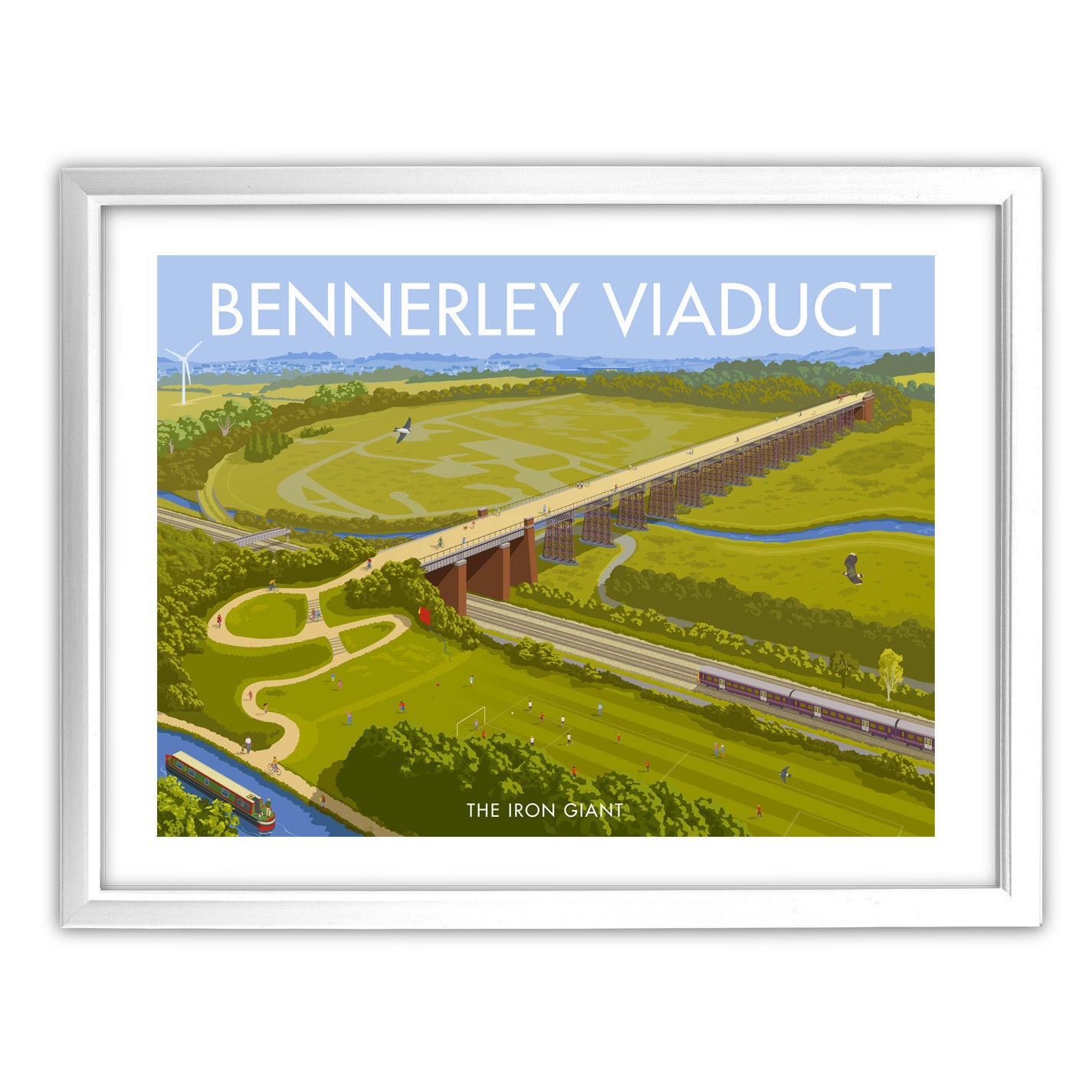 Bennerley Viaduct, The Iron Giant Art Print